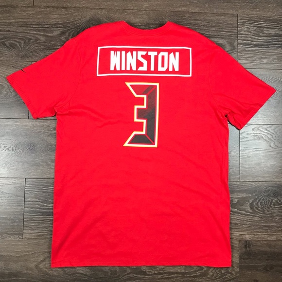 Nike NFL Tampa Bay Buccaneers Winston Football Red Shirt Size XL AR0111-657 NEW - Picture 5 of 7